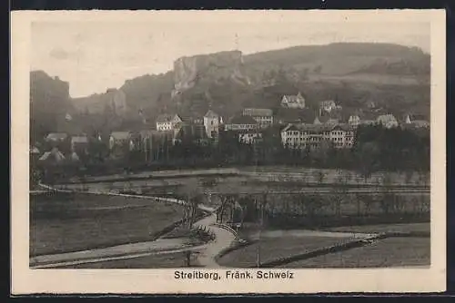 AK Streitberg /Fränk. Schweiz, Weg zum Ort