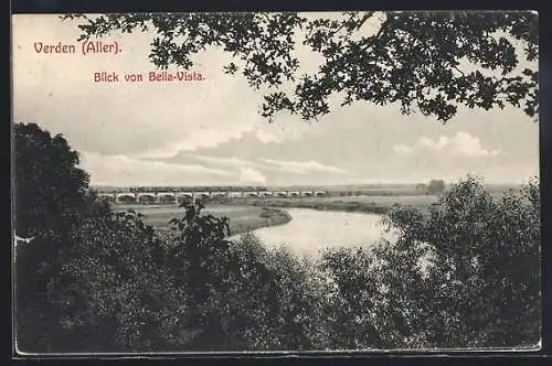 AK Verden /Aller, Blick von Bella-Vista