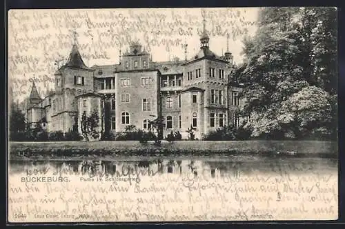 AK Bückeburg, Partie im Schlossgarten