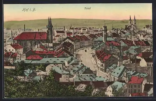 AK Hof i. B., Ortskern mit Kirche