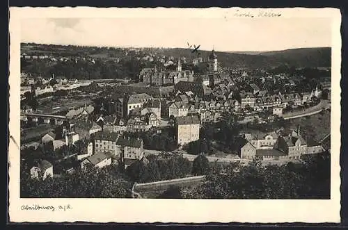 AK Weilburg, Totalansicht des Ortes