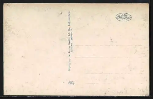 AK Bayreuth, Strassenpartie am Jean-Paul-Denkmal