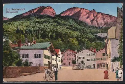 AK Bad Reichenhall, Blick auf den Floriansplatz