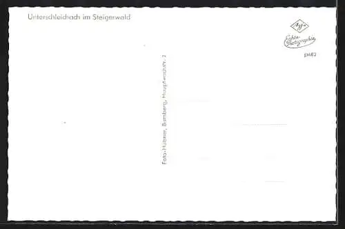 AK Unterschleichach im Steigerwald, Ortsansicht mit Bergen