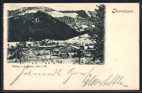 AK Oberwössen, Winterlandschaft