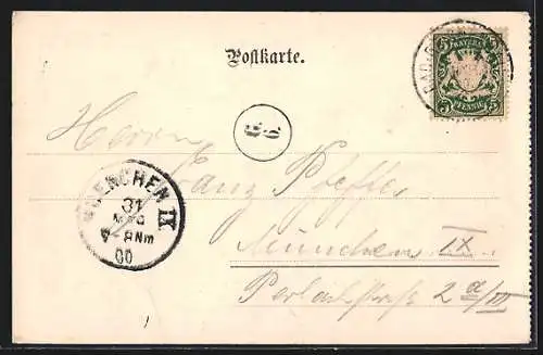 AK Oberwössen, Winterlandschaft