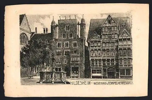 AK Hildesheim, Wedeking und Tempelherrenhaus
