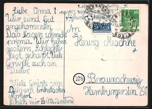 AK Liebenburg, Blick auf das Schullandheim aus der Vogelschau