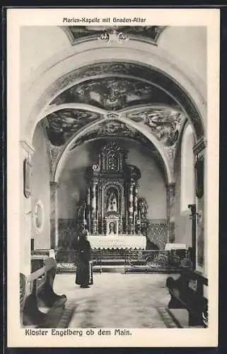 AK Engelberg /Main, Kloster, Innenansicht der Marien-Kapelle mit Gnaden-Altar