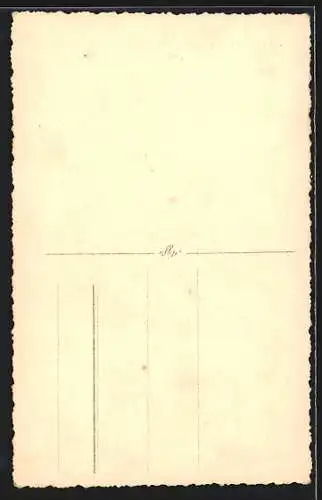 Foto-AK Porträt eines Brautpaares im Freien