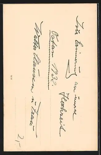 Foto-AK Junges Paar zu seiner Hochzeit