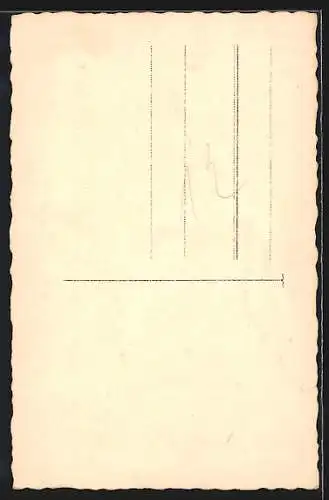 Foto-AK Braut und Bräutigam in einem Garten