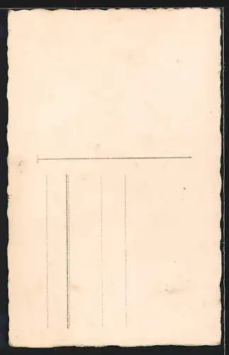 Foto-AK Braut und Bräutigam im Garten