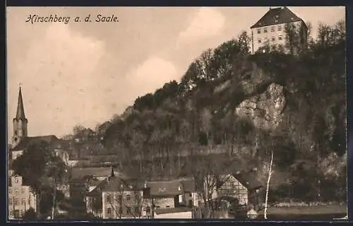 AK Hirschberg a. d. Saale, Blick auf den Ort