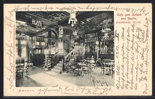 AK Berlin-Tiergarten, Café zum Roland in der Potsdamerstrasse 127 /128