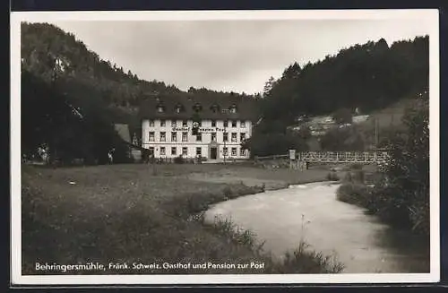 AK Behringersmühle /Fränk. Schweiz, Gasthof und Pension zur Post, Bes. Hans Wittmann
