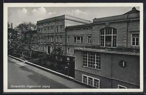 AK Leipzig, Universitäts-Augenklinik mit Grünanlage