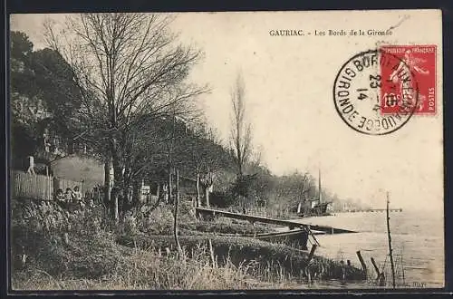 AK Gauriac, Les Bords de la Gironde