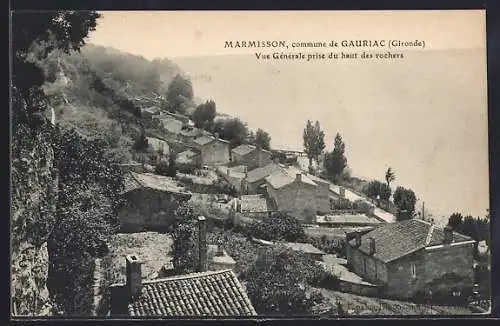 AK Marmisson, Vue générale prise du haut des rochers
