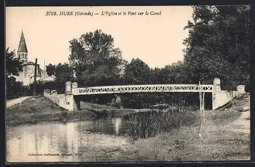AK Hure, L`Église et le Pont sur le Canal