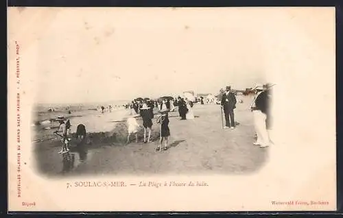 AK Soulac-sur-Mer, La Plage à l`heure du bain