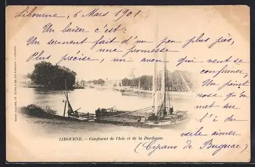 AK Libourne, Confluent de l`Isle et de la Dordogne