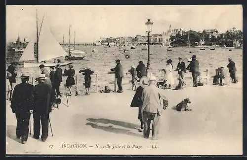 AK Arcachon, Nouvelle Jetée et la Plage