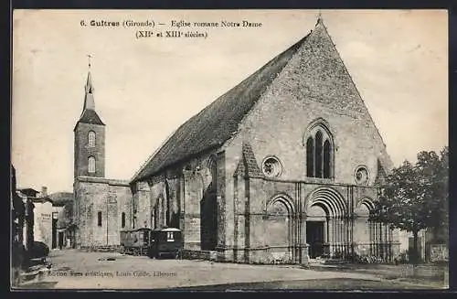 AK Guitres, Église romane Notre Dame (XIIe et XIIIe siècles)