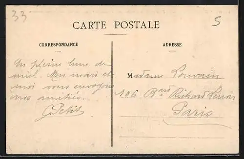 AK Guîtres, Le Pont du Chemin de fer sur les bords de l`Isle