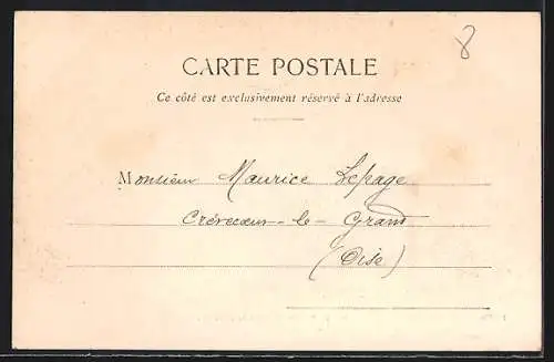 AK Puisseguin, Vue générale (côté de l`église)