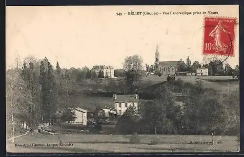 AK Béliet, Vue panoramique prise de Moura