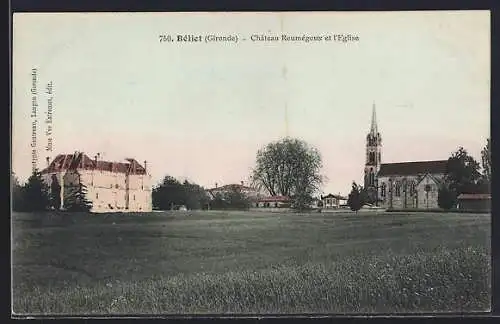 AK Béliet, Château Roumégoux et l`Église