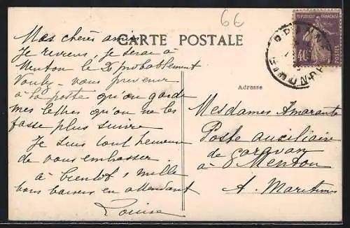 AK Branne, Bords de la Dordogne vue prise du Pont Métallique