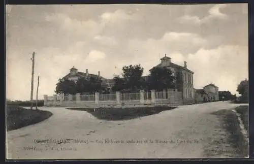 AK Blanquefort, Les bâtiments scolaires et la Route du Port de By