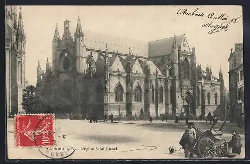 AK Bordeaux, L`Église Saint-Michel