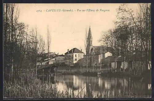 AK Captieux, Vue sur l`Étang de Faugères