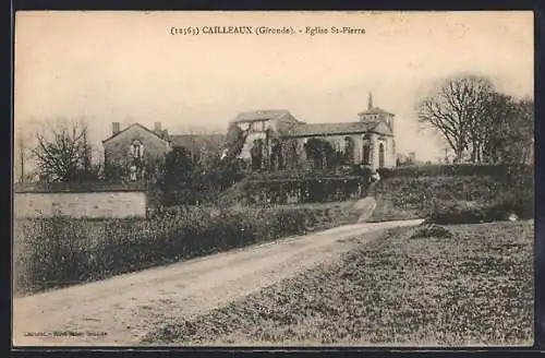 AK Cailleaux, Église St-Pierre en Gironde