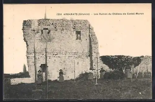 AK Arbanats, Les Ruines du Château de Castel-Moron