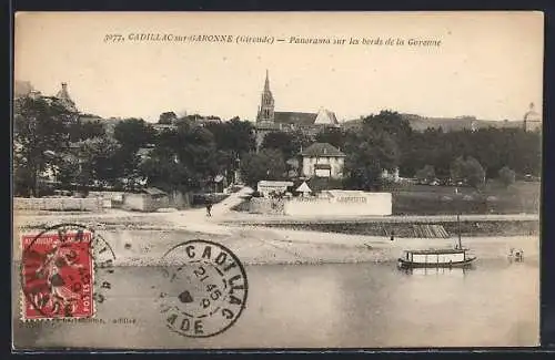 AK Cadillac-sur-Garonne, Panorama sur les bords de la Garonne