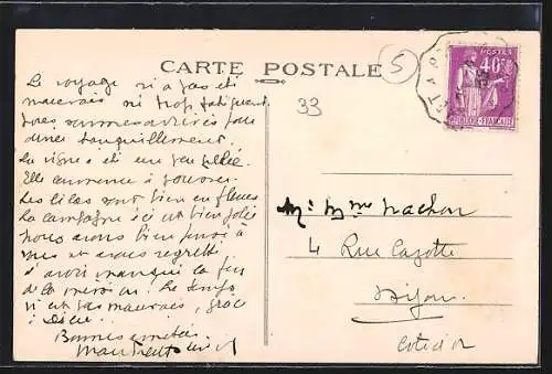 AK Coirac, Château de Marchant, Vue prise de la Terrasse