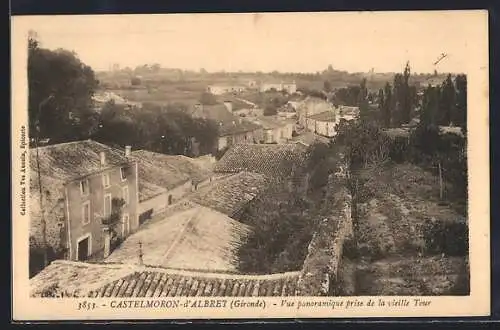 AK Castelmoron-d`Albret, Vue panoramique prise de la vieille Tour