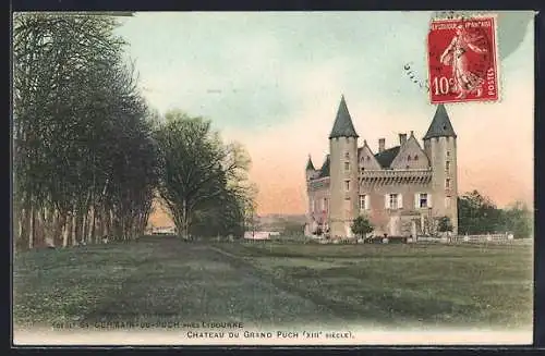 AK Saint-Germain-du-Puch, Château du Grand Puch du XIIIe siècle
