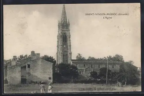 AK Saint-Vivien-Médoc, L`Église et ses environs paisibles