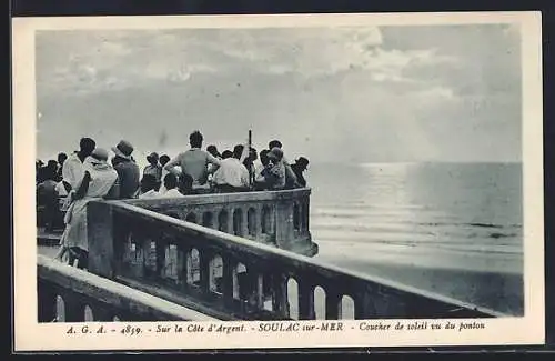 AK Soulac-sur-Mer, Coucher de soleil vu du ponton