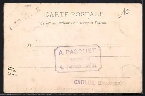 AK Pessac-sur-Dordogne, Le Pont et les bateaux sur la rivière