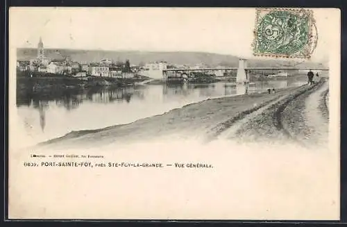AK Port-Sainte-Foy, près Ste-Foy-la-Grande, Vue générale