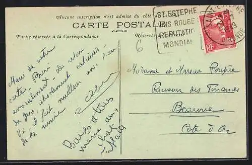 AK Saint-Estèphe, Le Port avec bateaux amarrés sur la rive