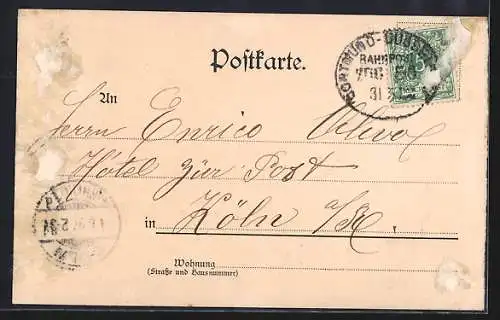 AK Hagen i. W., Unter-Hagen aus der Vogelschau