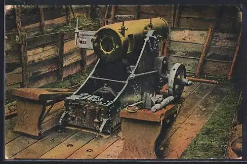 AK Köln-Wahn, Schiessplatz, Artilleriegeschütz