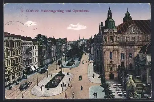 AK Köln-Neustadt, Habsburgerring und Opernhaus